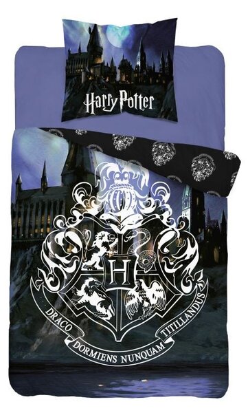 DETEXPOL Obliečky Harry Potter Hrad Bavlna, 140/200, 70/80 cm
