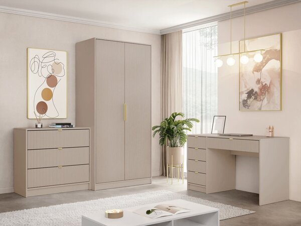 Mirjan24 Nábytok do študentskej izby Razimo IV, Farby: Biely velvet 5903211429040
