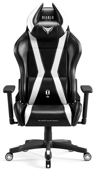 Herné kreslo Diablo X-Horn 2.0 King Size, čierno-biele