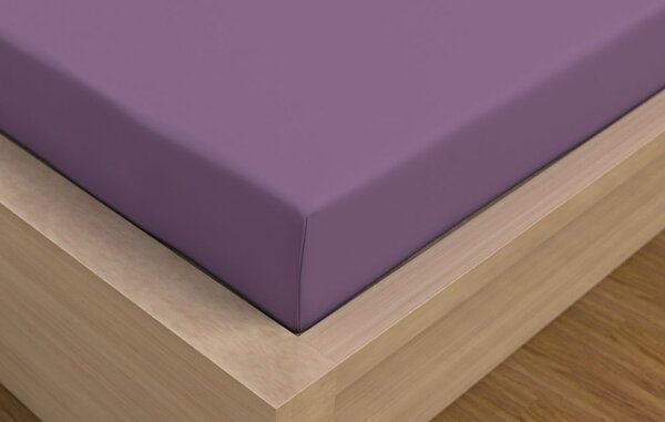Kvalitex Luxusná Saténová plachta fialová Bavlna Satén, 90x200+15 cm