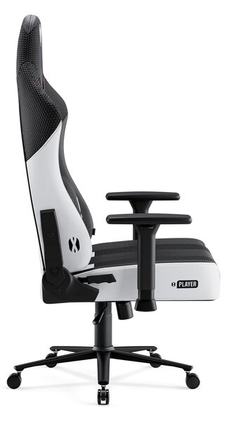 Látkové herné kreslo Diablo X-Player 2.0 Normal Size, bielo-čierne