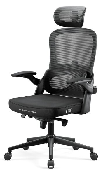 Ergonomická kancelárska stolička Diablo V-Light, čierna
