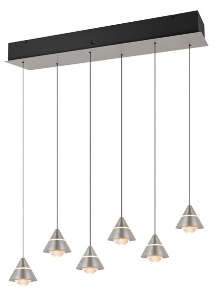 Trio 337010607 LED závesné stropné svietidlo ROMEO | 7W integrovaný LED zdroj | 700lm | 2300+3000+4000K | sťahovacie