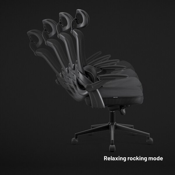 Ergonomická kancelárska stolička Diablo V-Light, čierna