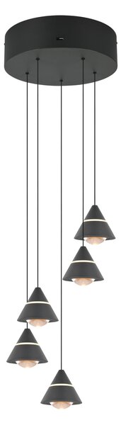 Trio 337030532 LED závesné stropné svietidlo ROMEO | 7W integrovaný LED zdroj | 700lm | 2300+3000+4000K | sťahovacie