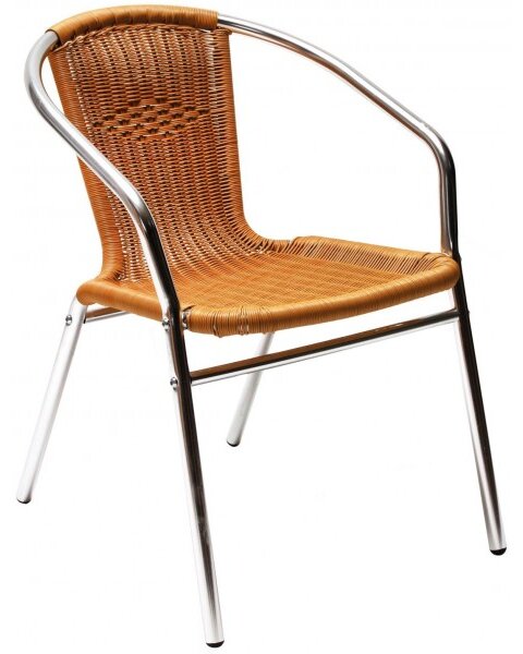 DEMA Hliníková záhradná stolička s výpletom Comfort 41066