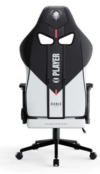 Textilné Kreslo Diablo X-Player 2.0 Small, Bielo-čierne