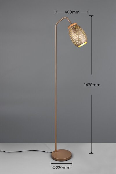 Trio TR41571065 stojacia lampa BIDAR E27