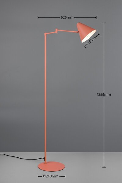 Trio 463900140 stojacia lampa COSIMA | 10W E14 | vypínač