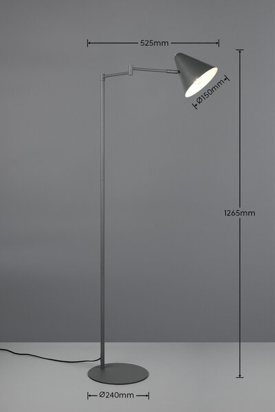 Trio 463900142 stojacia lampa COSIMA | 10W E14 | vypínač