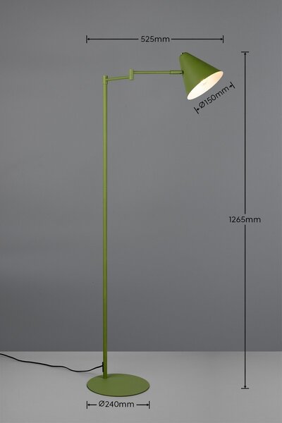 Trio 463900115 stojacia lampa COSIMA | 10W E14 | vypínač
