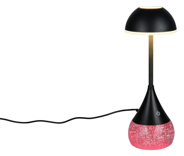 Trio R53851102 LED stolná lampička TEMBO | 5W integrovaný LED zdroj | 420lm | 3000+4200+6500K | vypínač | rgb - farebné