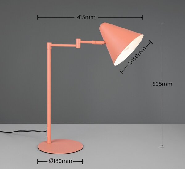 Trio 563900140 stolná lampička COSIMA | 10W E14 | vypínač