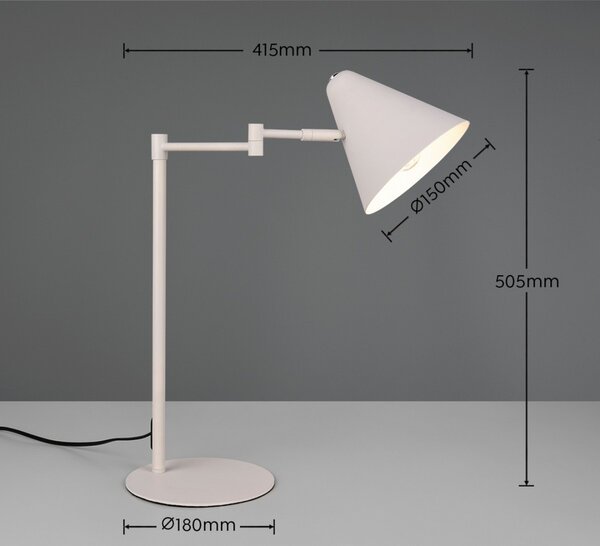 Trio 563900176 stolná lampička COSIMA | 10W E14 | vypínač