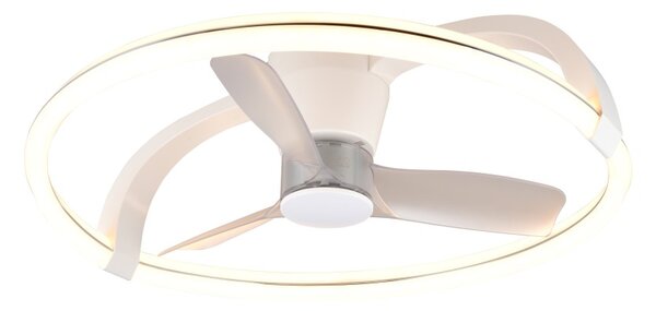 Trio R64262131 LED ventilátor s osvetlením STOCKHOLM | 37W integrovaný LED zdroj | 4300lm | 2700-6500K | vypínač | rgb - farebné | stmievač | diaľkové ovládanie | ventilátor