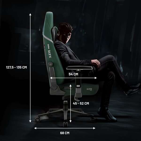 Herné kreslo forest green Normal Size, zelené: Diablo X-Eye Prime