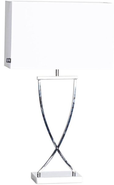ByRydens 2820440-5000 - Stolná lampa OMEGA 1xE27/5W/230V biela/lesklý chróm