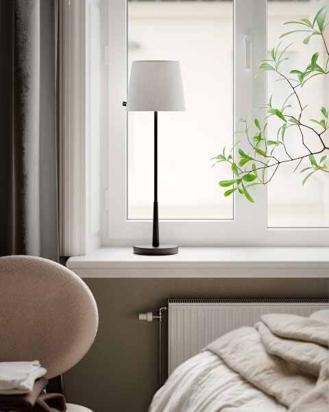 ByRydens 4002740-4002 - Stolná lampa LUMI 1xE27/8W/230V biela/čierna 68,5 cm