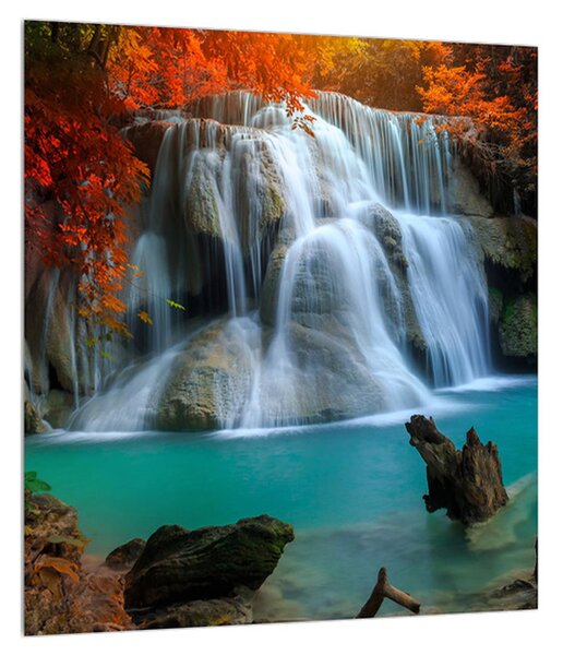 Jesenný obraz vodopádov (30x30 cm)