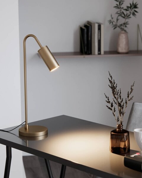 ByRydens 4002580-6503 - Stolná lampa CURVE 1xGU10/7W/230V zlatá