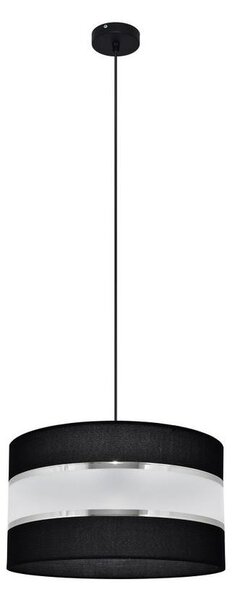 Helam Luster na lanku HELEN 1xE27/60W/230V pr. 35 cm čierna/strieborná HE1196 + záruka 3 roky zadarmo