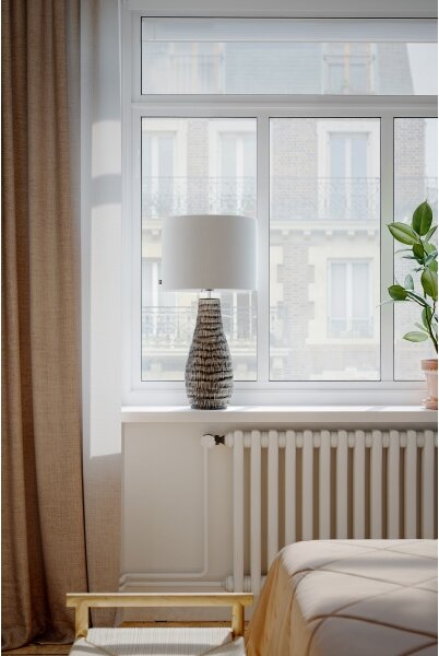 ByRydens 4002770-5500 - Stolná lampa BARTHA 1xE27/8W/230V béžová