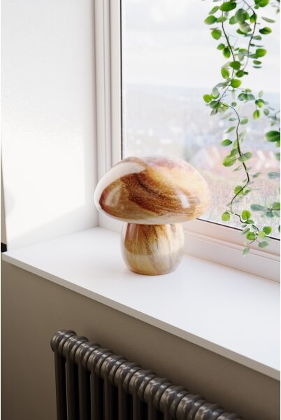 ByRydens 4024540-5507 - Stolná lampa MIRA MUSHROOM 1xE27/8W/230V hnedá