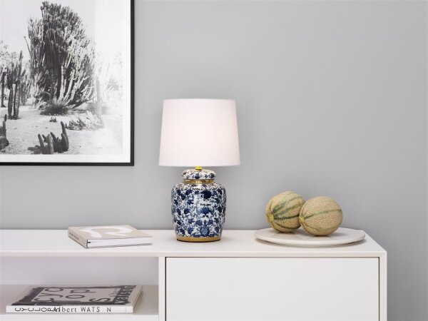 Cottex B2175BL - Stolná lampa KLASSISK 1xE14/40W/230V modrá