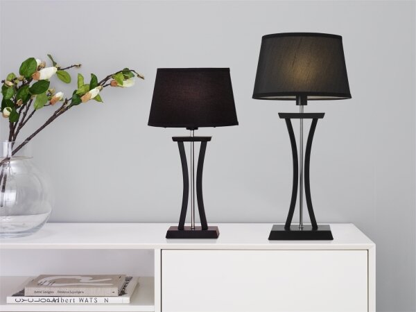 Cottex B2429SV - Stolná lampa NEW CHELSEA 1xE14/40W/230V čierna