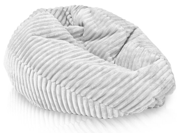 Sedací vak SAKO biely stripe
