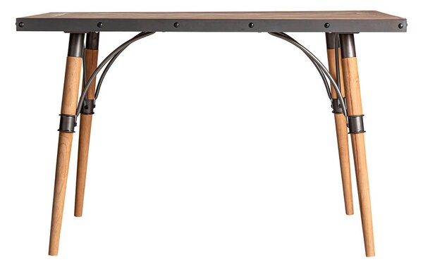 MUZZA Jedálenský stôl forlong 120 x 81 cm hnedý