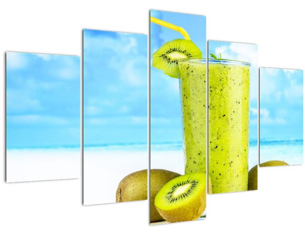 Obraz - kiwi smoothie (150x105 cm)