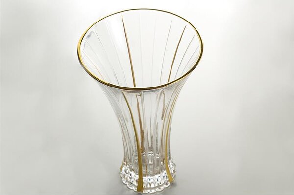 KRIŠTÁĽOVÁ VÁZA BOHEMIA PRESTIGE TIMELESS GOLD 320MM