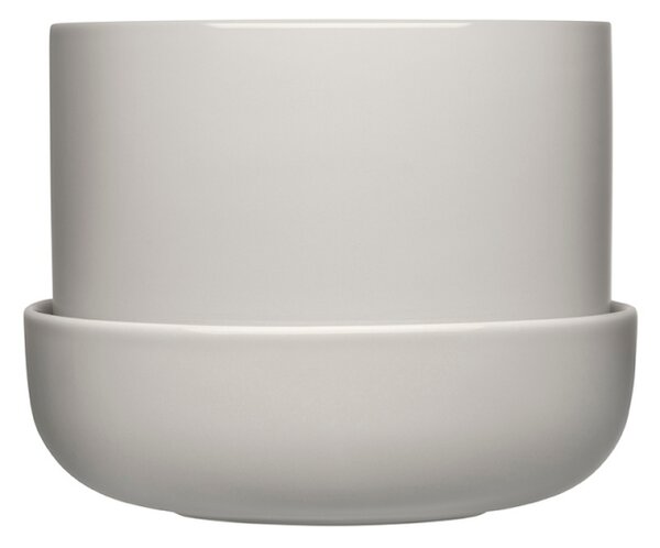 Iittala Kvetináč Nappula S, s podmiskou / sivý