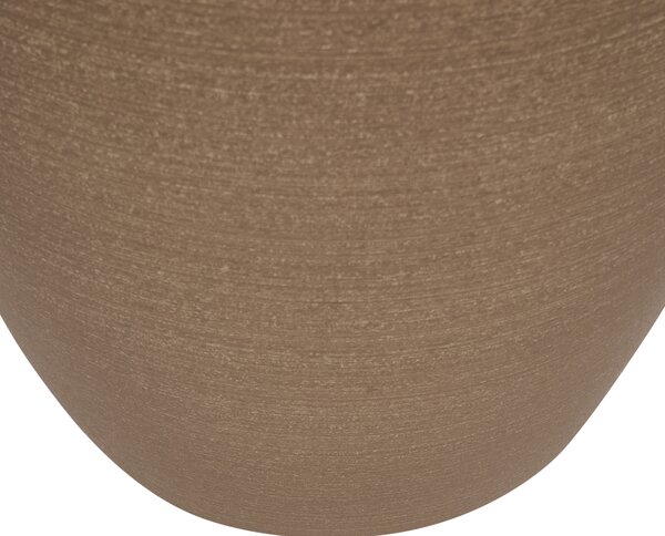Kvetináč hnedý kameň polyresin 43 x 43 x 52 cm okrúhly kvetináč do interiéru a exteriéru