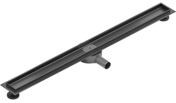 Mexen Flat 360° telo pre otočný líniový odtok 80 cm, gun gray kartáčovaný - 1E40080