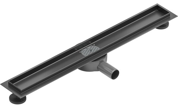Mexen Flat 360° telo pre lineárny odtok otočný 50 cm, gun gray brúsený - 1E40050