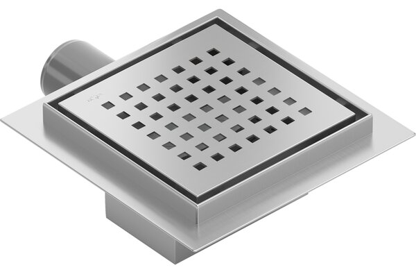 Mexen Flat-Q M08 podlahový vpust štvorcový 12 x 12 cm, inox - 1010512