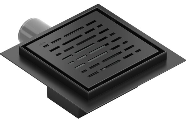 Mexen Flat-Q M01 podlahový vpust štvorcový 12 x 12 cm, čierny - 1710312