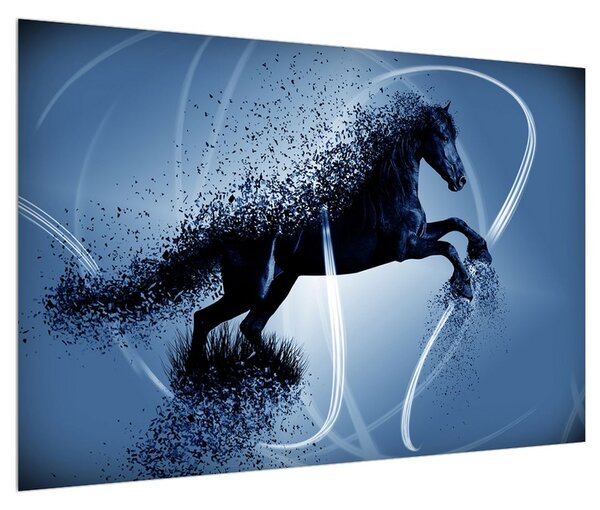 Moderný obraz koňa (90x60 cm)