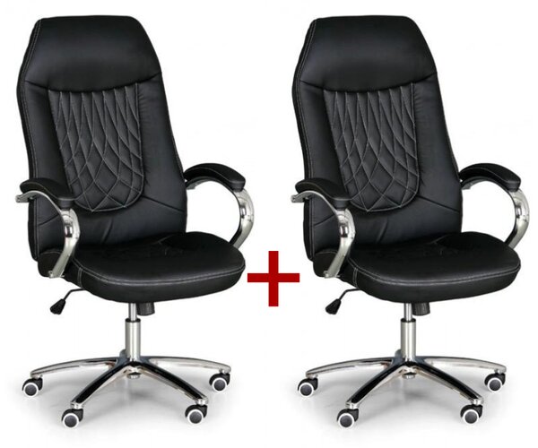 Kancelárske kreslo SUPERIOR 1+1 ZADARMO, čierna