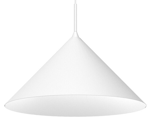 Závesné svietidlo Capital, 1x biele kovové tienidlo, (fi 46cm), w