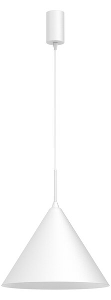 Závesné svietidlo Capital, 1x biele kovové tienidlo, (fi 32cm), w