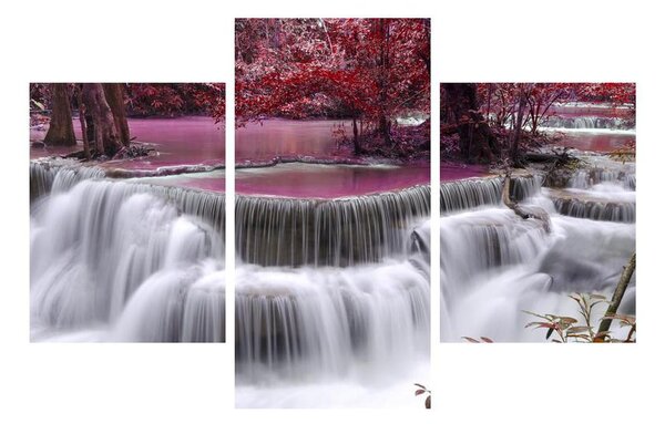 Obraz jesenných vodopádov (90x60 cm)
