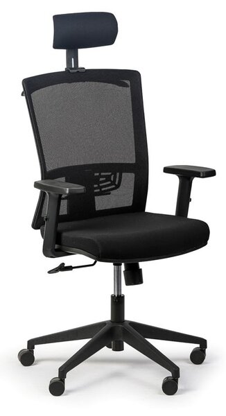 Kancelárska stolička FELIX 1+1 ZADARMO, čierna