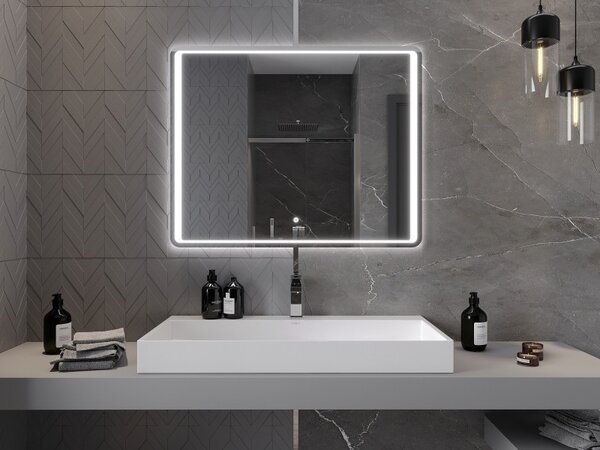 Mexen Zusa zrkadlo do kúpeľne s podsvietením 100 x 80 cm, LED 6000K, proti zahmlievaniu - 9808-100-080-611-00