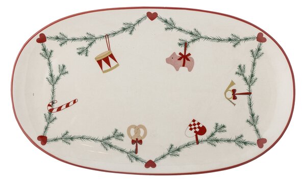 Servírovací tanier Yule Nature Oval 38,5 cm
