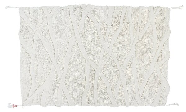 MUZZA Vlnený koberec kangor 200 x 300 cm biely