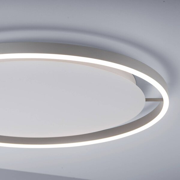 JUST LIGHT. GmbH LED stropné svietidlo Ritus, Ø 58,5 cm, hliník, Hliník / sivá / zinok, Obývacia izba / jedáleň, Hliník, Moderný, Závesné svietidlo