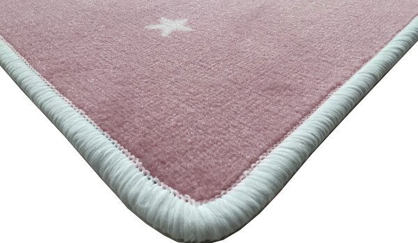 Vopi koberce Kusový detský koberec Hvězdičky ružové štvorec - 60x60 cm